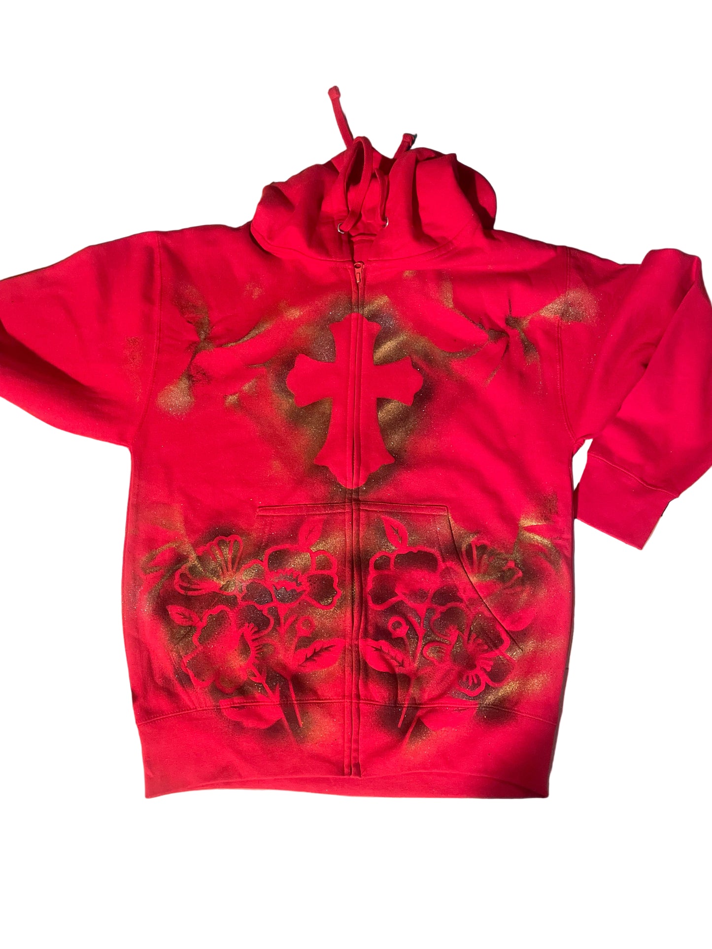 Red Zip up Cross