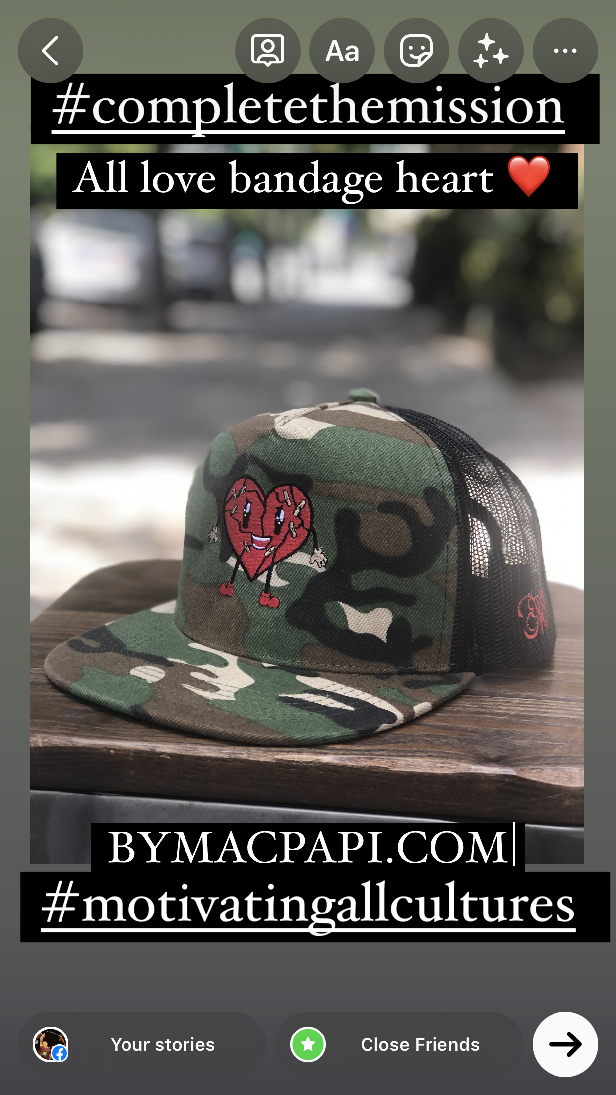 Camouflage ❤️ hat