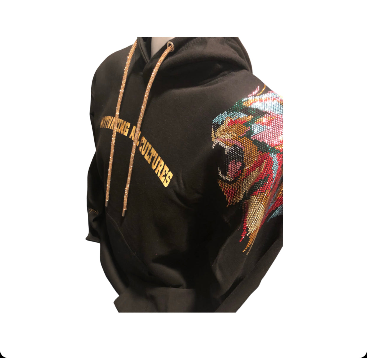 Blinged out Colorful Lion