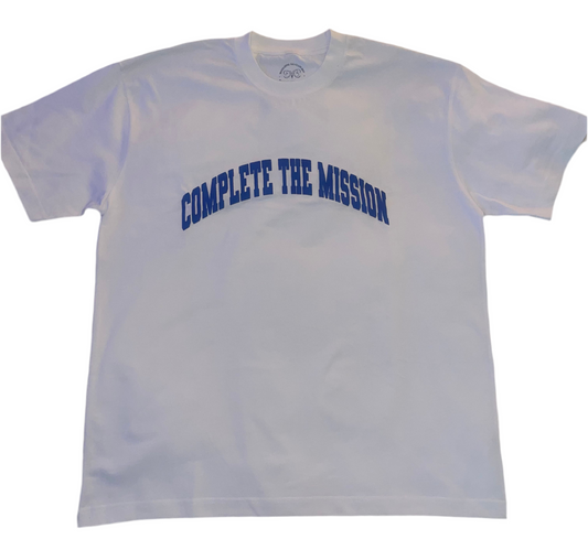 Complete the Mission white T-shirt
