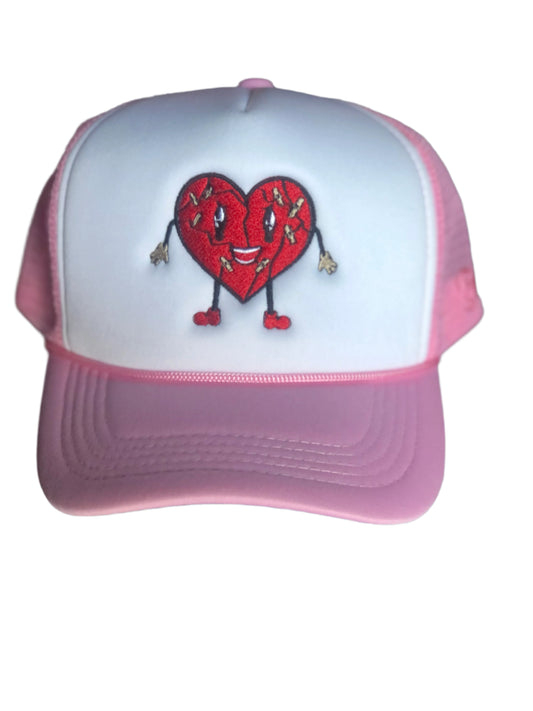 Pink Trucker hat w/ heart