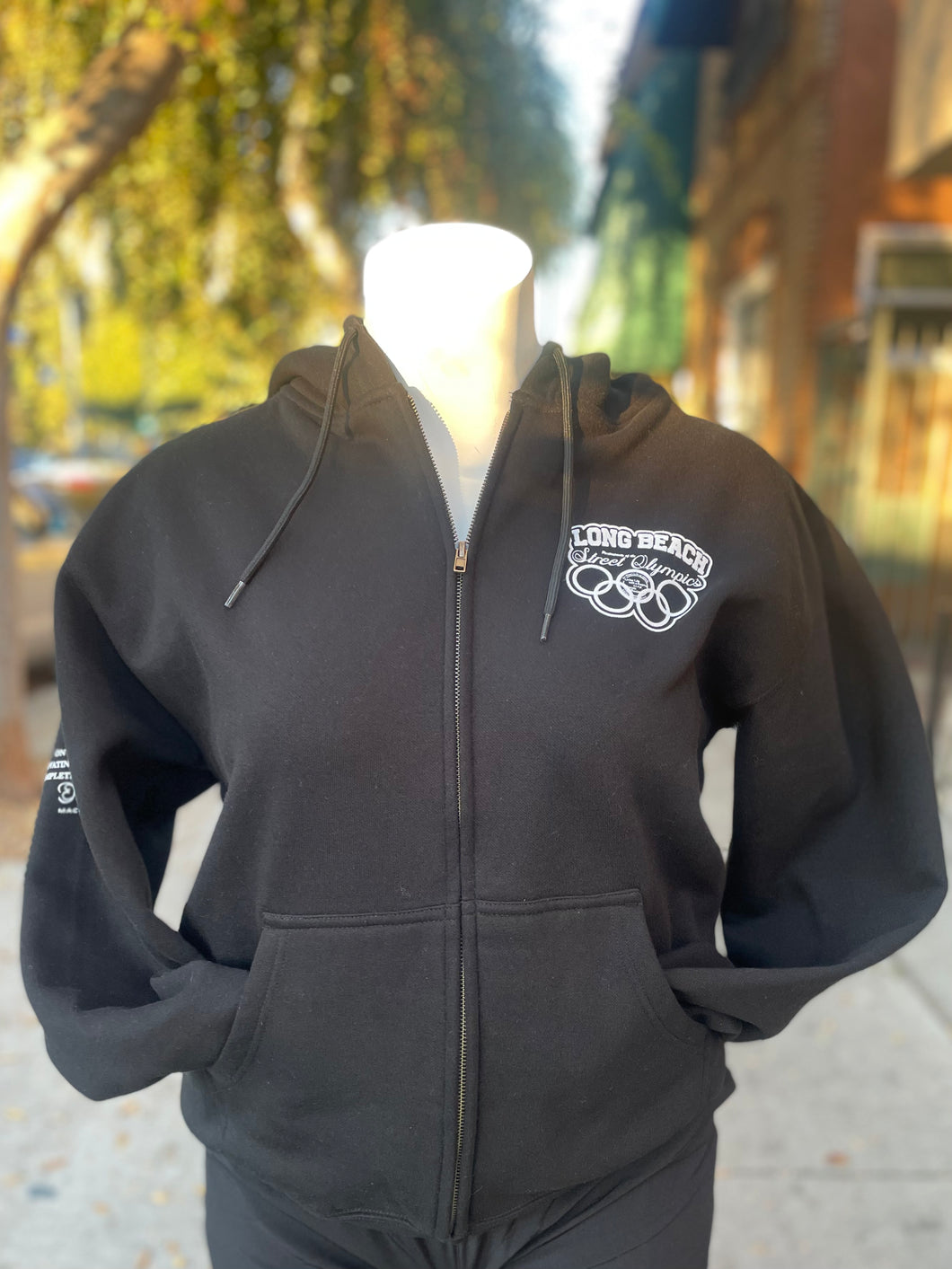 Long Beach Street Olympics zip up hoodies