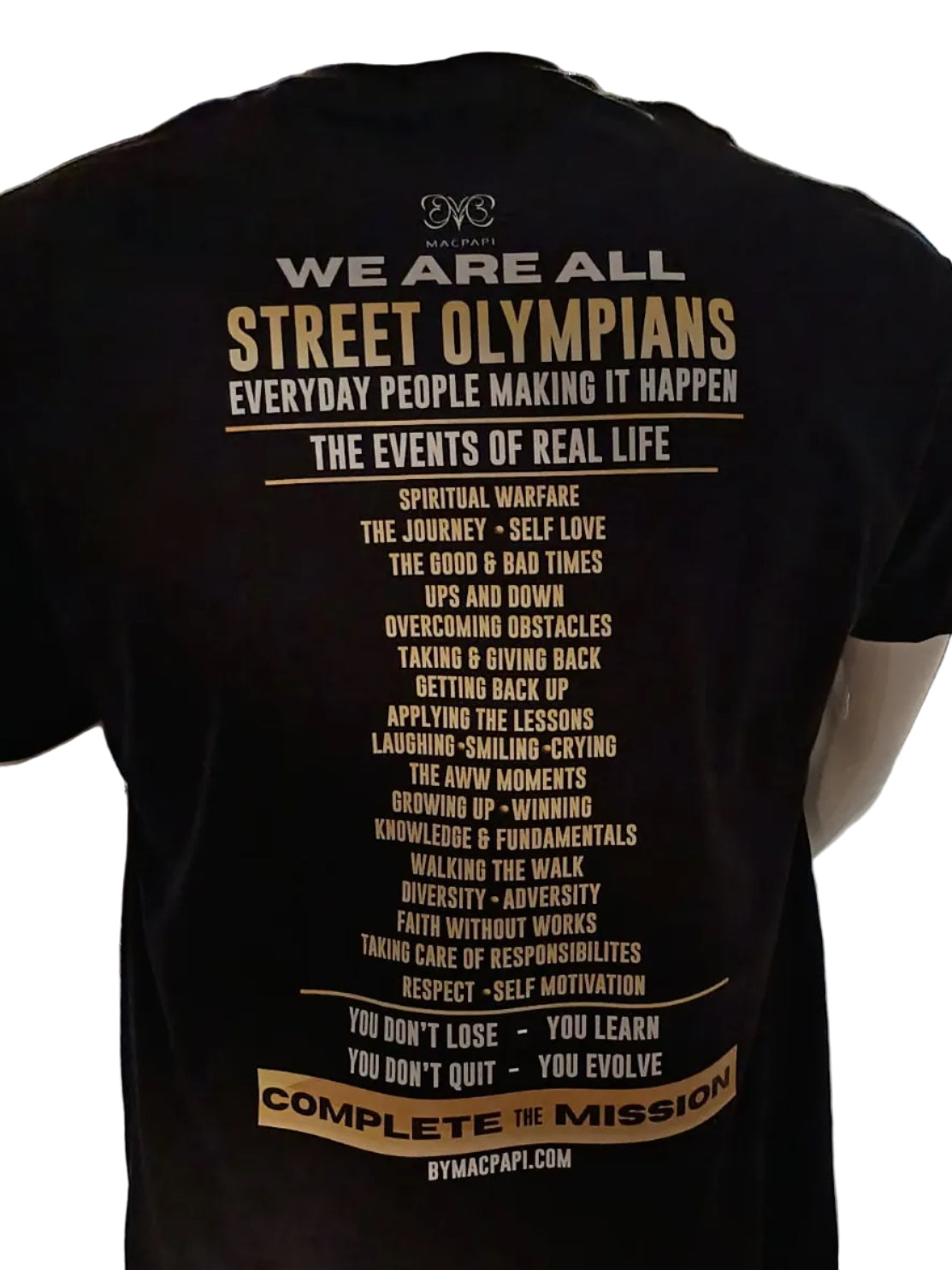 We Are All Street Olympians T-Shirt – Black