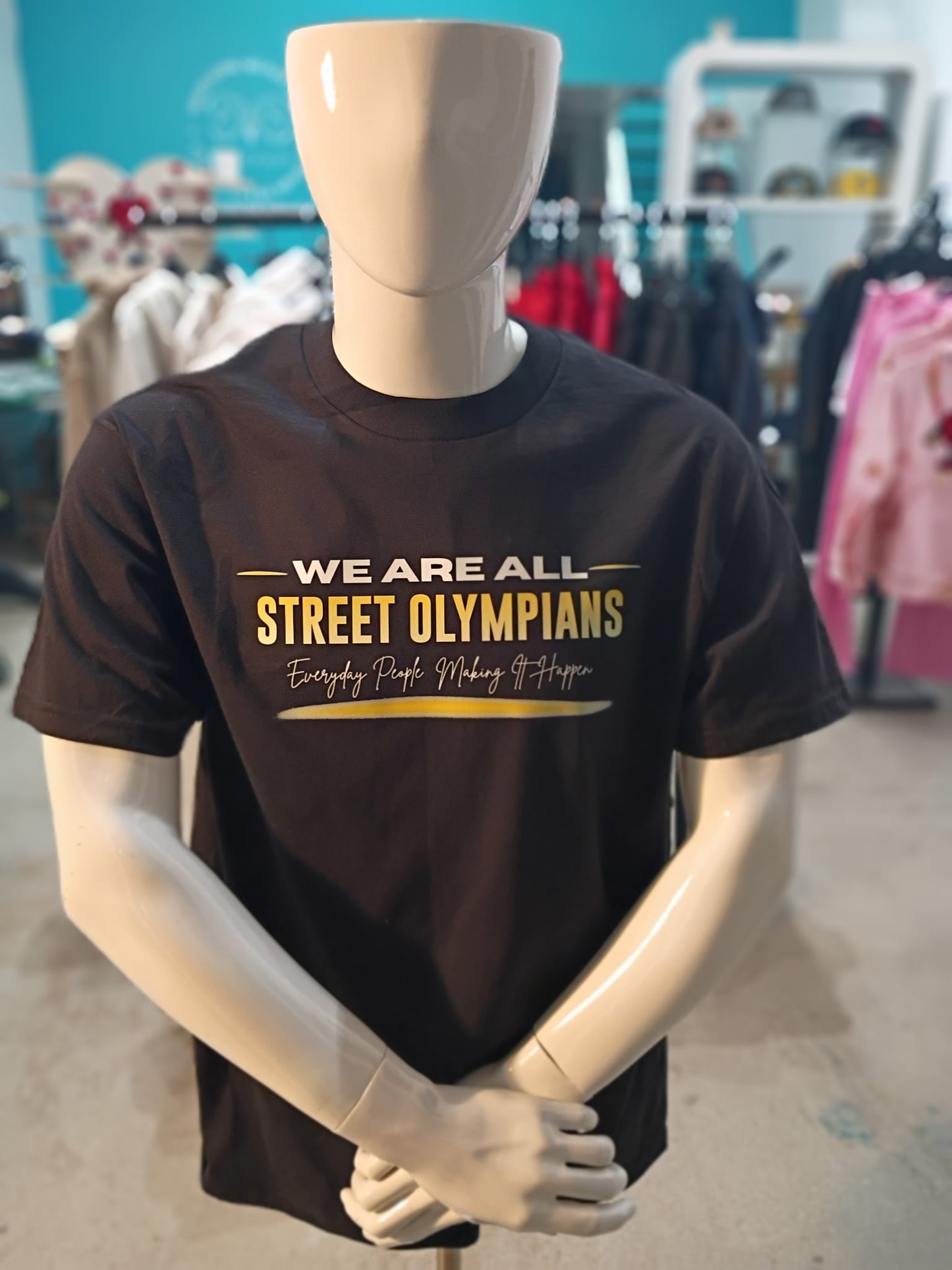 We Are All Street Olympians T-Shirt – Black