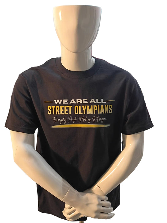 We Are All Street Olympians T-Shirt – Black