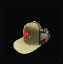 Load image into Gallery viewer, Olive ❤️ trucker hat
